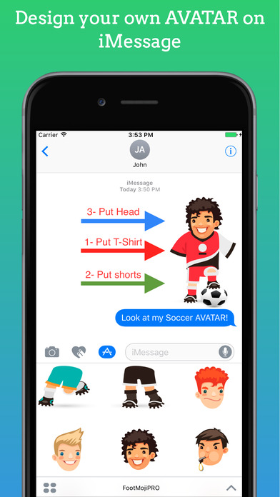 FootMoji PRO - Soccer Emoji & Stickers screenshot 2