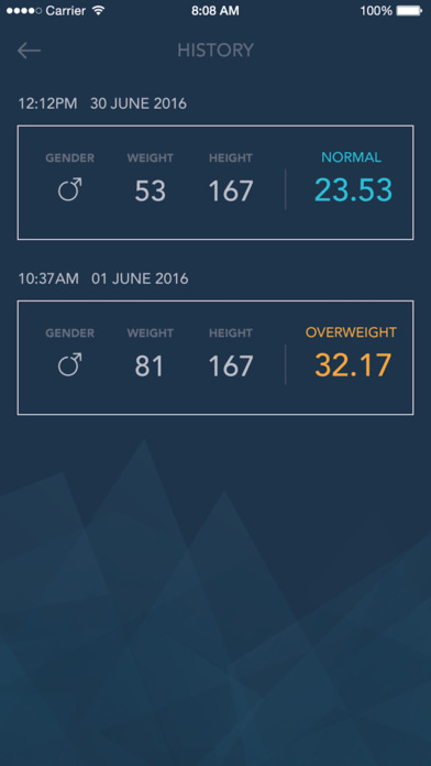 BMI Calculator Msia screenshot 2