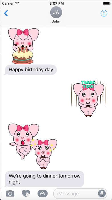 Sweet Holi - Laughing Pig Expression Emoticons screenshot 3