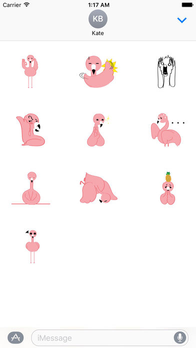 Pinky Flamingo Sticker screenshot 3