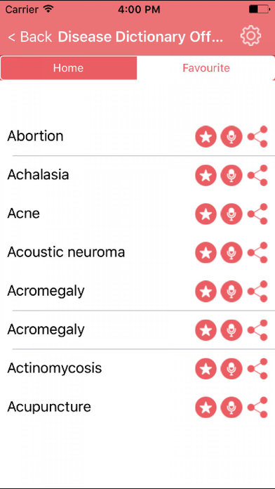 Disease Dictionary - Disease List screenshot 2