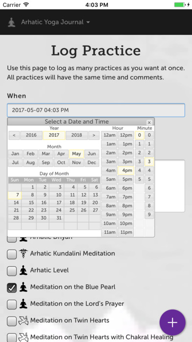 Arhatic Yoga Journal screenshot 3