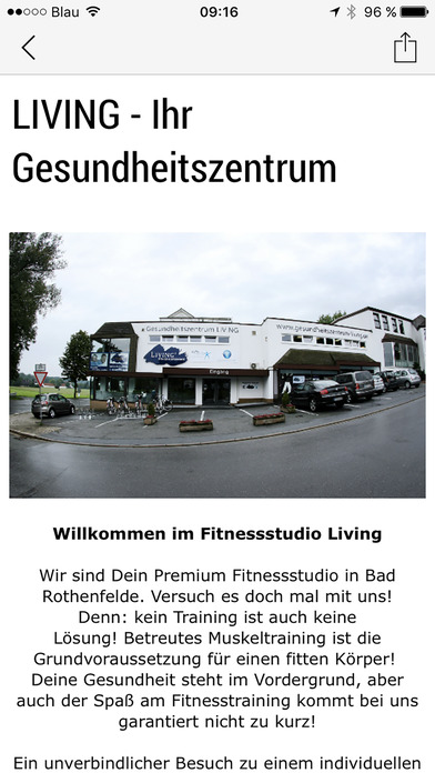 Fitnessclub LIVING screenshot 3