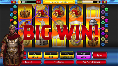 Roman Battle Slot Machine Jackpot Casino Games screenshot 2