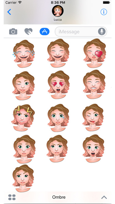 Ombre Emoji Set GeeMoji screenshot 2