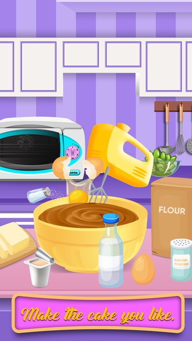 Rainbow Doll Cake Maker-Kids Make Cakes screenshot 2