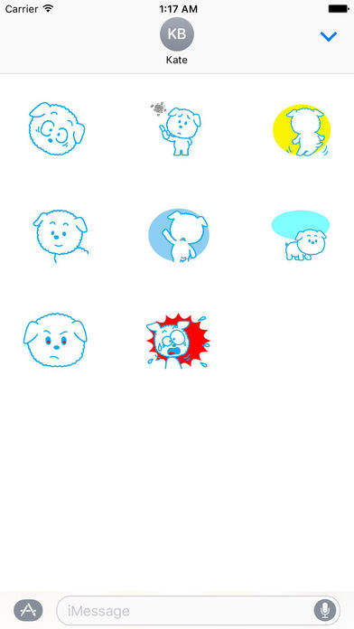Animated Snow Puppy Sticker screenshot 2