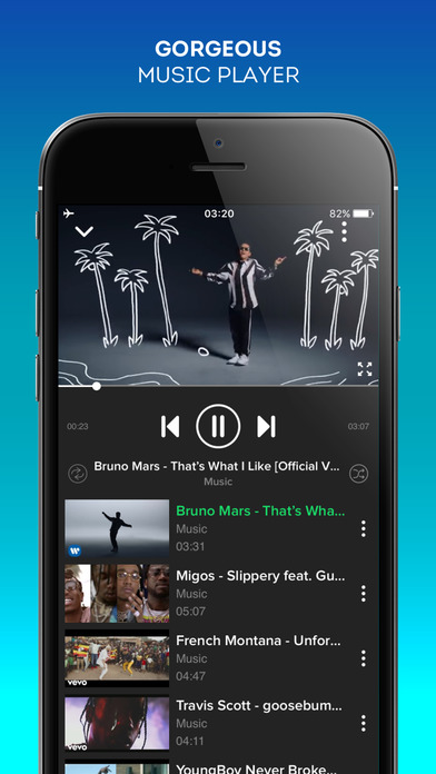 iMusic - Ulimited Music Video Player & Streamer screenshot 2