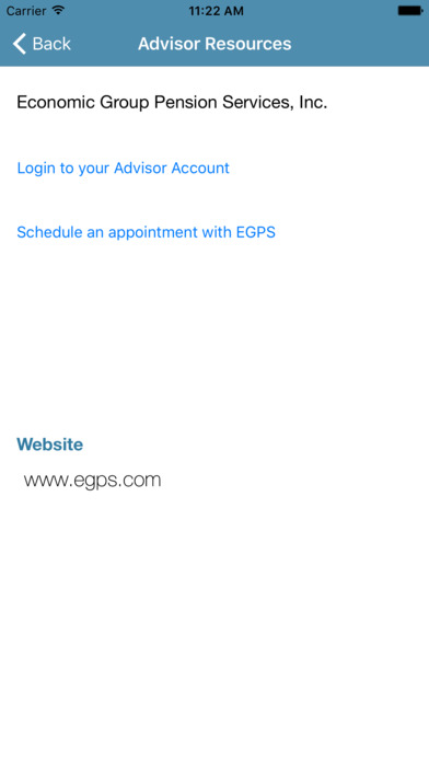 EGPS Annual Retirement Limits screenshot 4