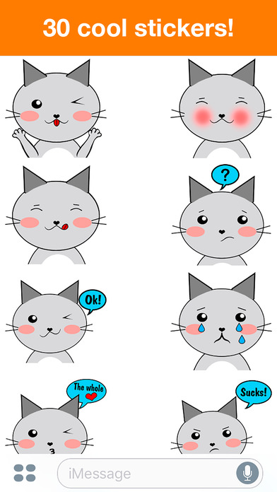 Cat - Cute stickers screenshot 2