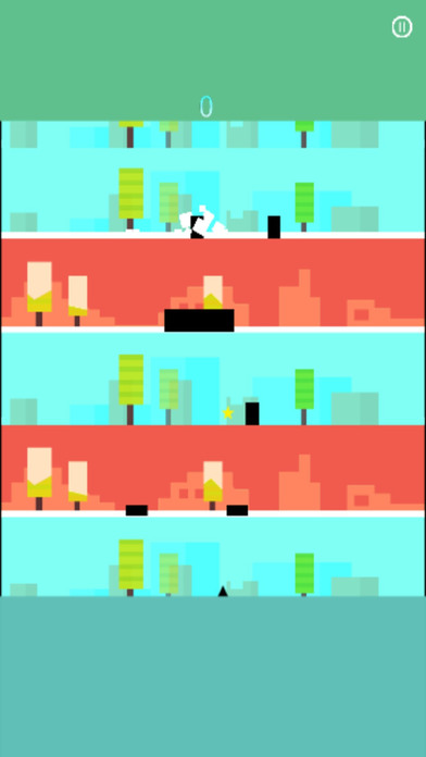 Pixelate Blocky Chicks Jump screenshot 2