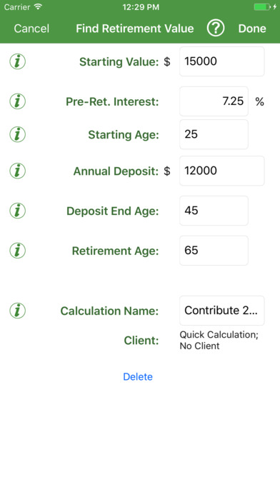 Savings Estimator screenshot 2