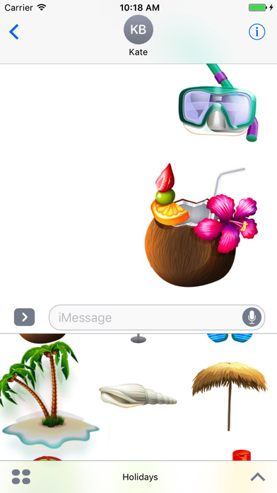 Holidays Stickers for iMessage screenshot 3