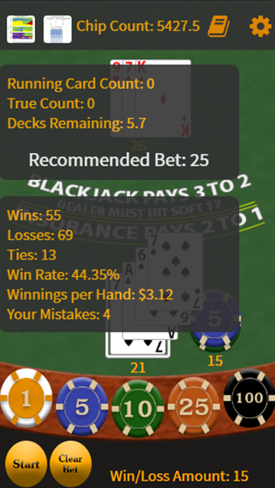 Card Counting Blackjack screenshot 3