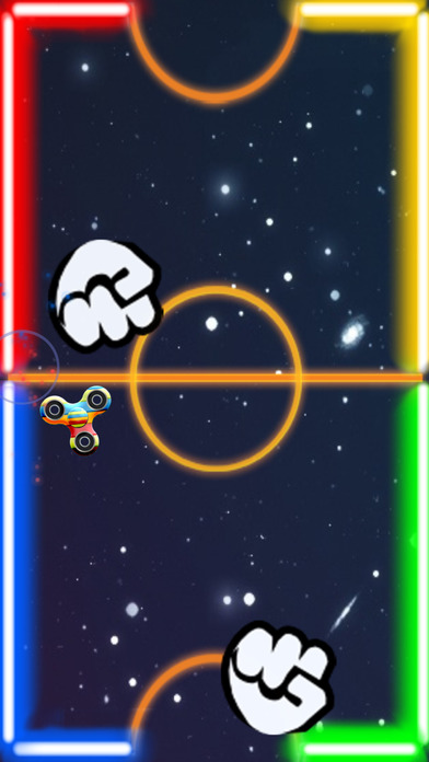 Glow Fidget Spinner - 2 Player Hand Spin Battle screenshot 3