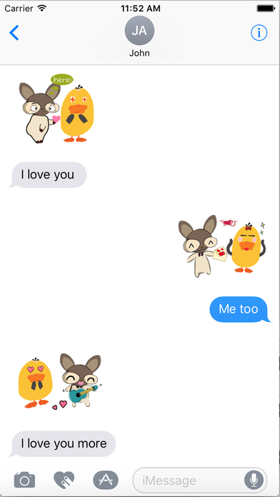 Duck & Chihuahua Emoji - Chubby & Little Couple screenshot 3