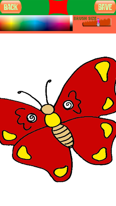 Kids Coloring Book Page Butterfly Games Version screenshot 2