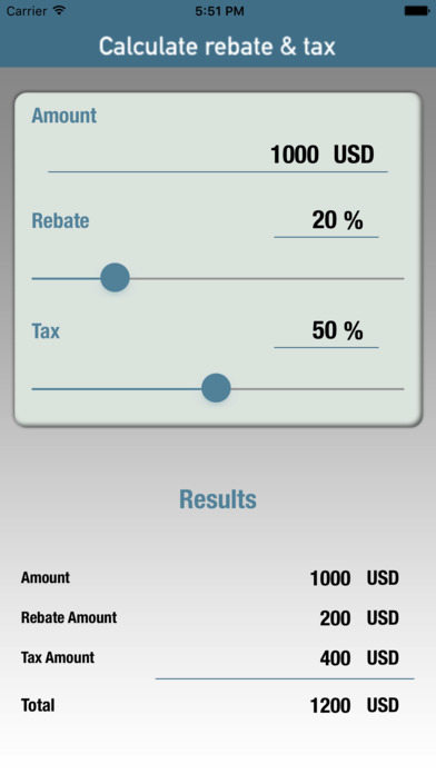 Tax-Calc screenshot 2