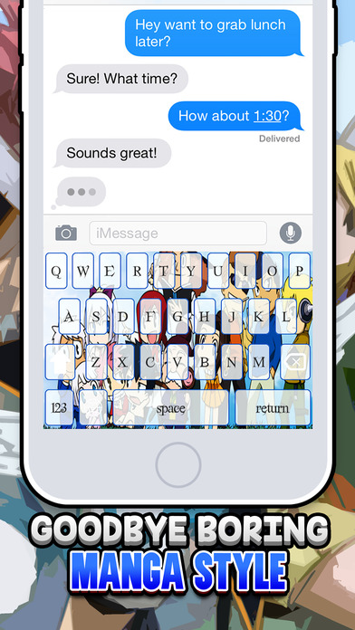 Keyboard Manga Wallpaper Themes " for Fairy Tail " screenshot 2