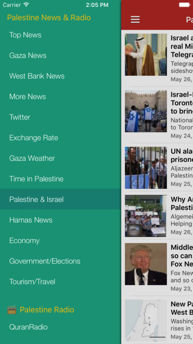 Palestine News & Radio - Gaza Palestinian Updates screenshot 2