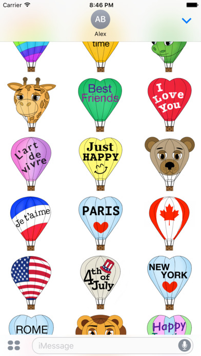 The Air Balloons Stickers screenshot 4
