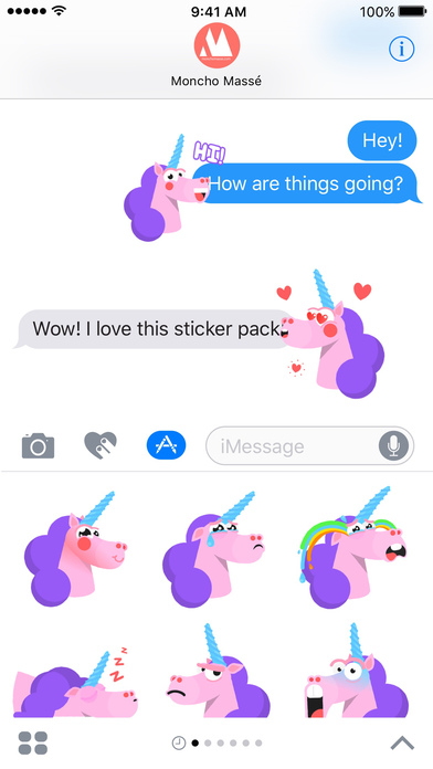 Moncho the Unicorn – Animated Stickers screenshot 4