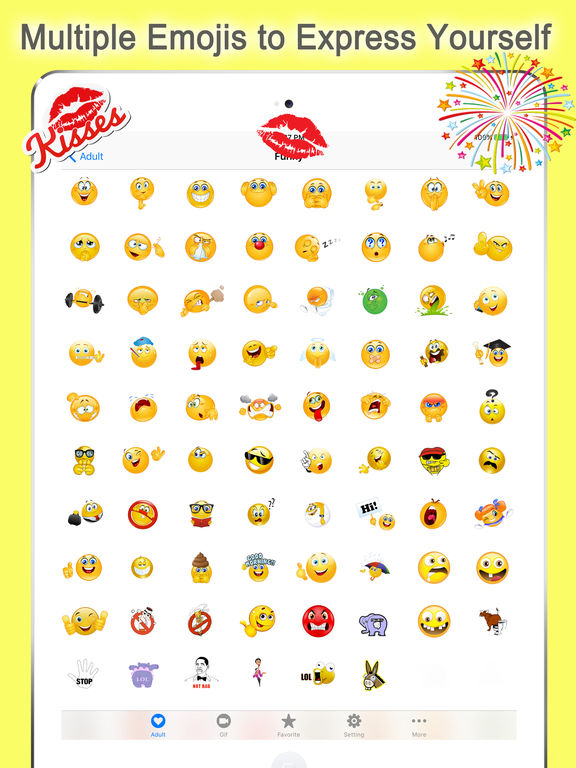 Screenshots of Emoji Keyboard Twitch for iPad