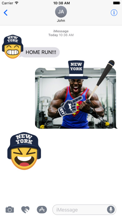 New York Y Baseball Stickers & Emojis screenshot 2