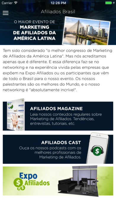Afiliados Brasil - Congresso e Feira de Marketing screenshot 2