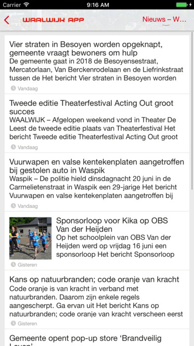 Waalwijk-app screenshot 2