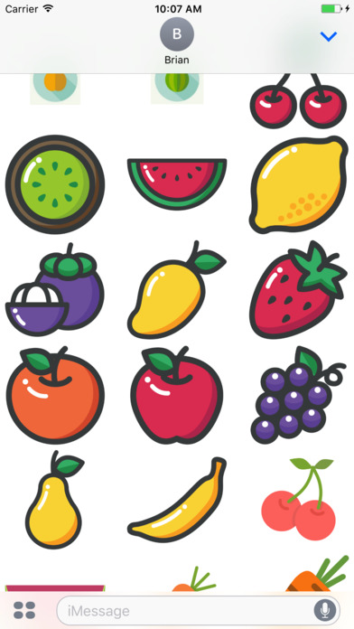 Sweetie Fruit Stickers screenshot 2