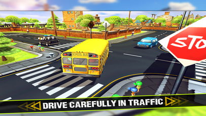 Kids School Bus - Driver Simulator 3D Game screenshot 2