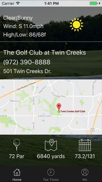 Twin Creeks Golf Tee Times screenshot 2