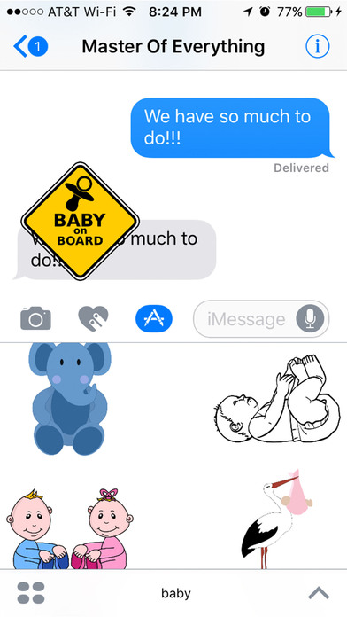 Cute Baby Stickers : For Expecting Parents screenshot 3