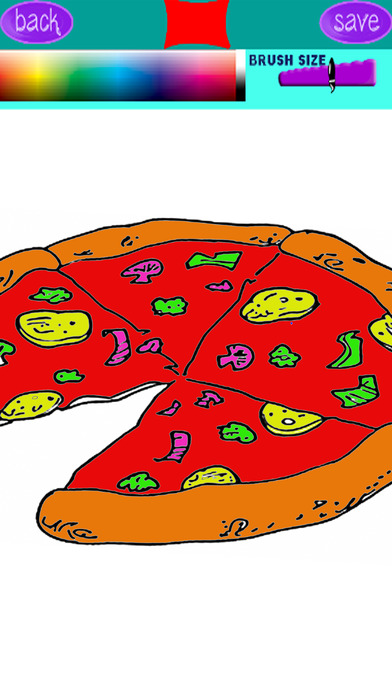 Pizza Baker For Kids Coloring Pages Games screenshot 2