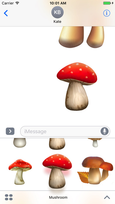 Mushroom Stickers Bundle for iMessage screenshot 2