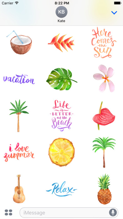 Aloha Hawaii Travel Summer Vacation Stickers screenshot 2