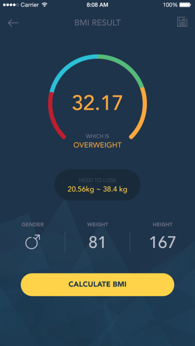 BMI Calculator Msia screenshot 4