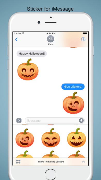 Funny Pumpkins Stickers - Halloween screenshot 3