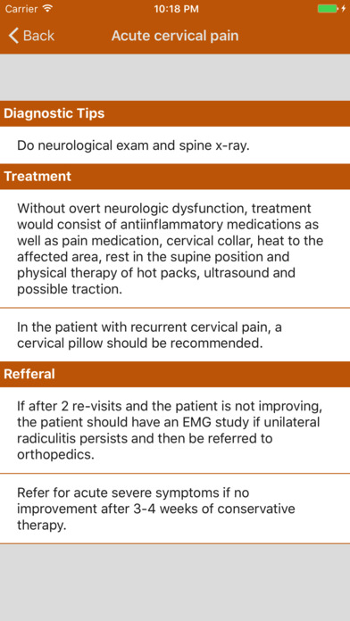 Orthopedic Referral Guidelines screenshot 2