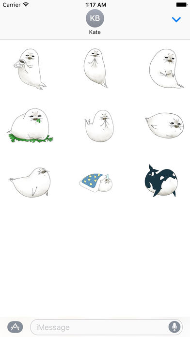 Animated Cute Seal Stickers screenshot 2