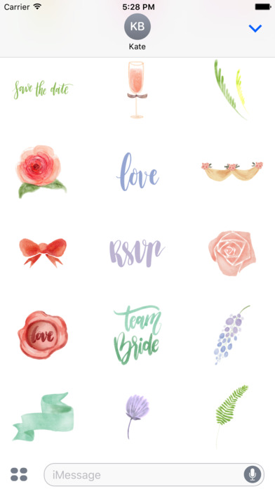 Beautiful Bridal Wedding stickers screenshot 3