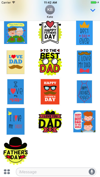 Fathers Day stickers for text screenshot 4