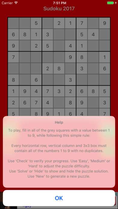 Game Sudoku - 2017 screenshot 2