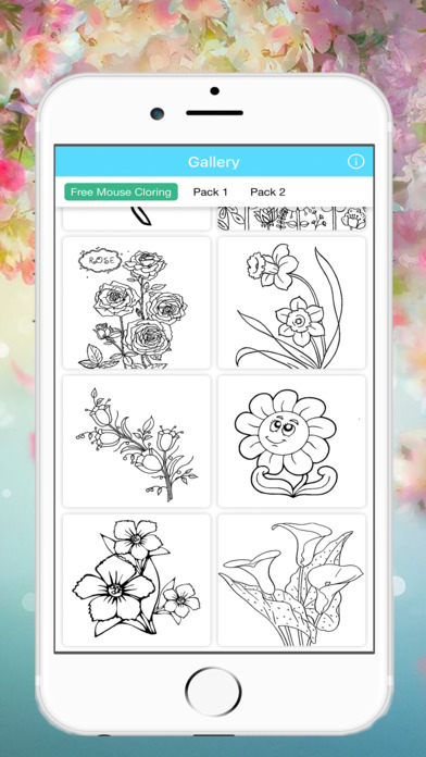 Kid Coloring Flowers Book - Drawings Art screenshot 2