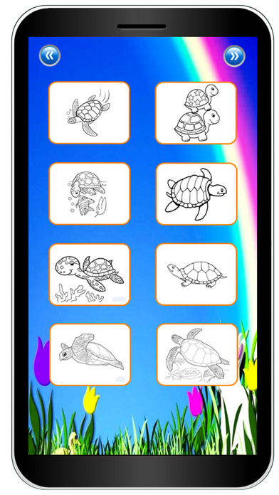 Magic Nin Baby Turtle Colouring Book Game screenshot 2