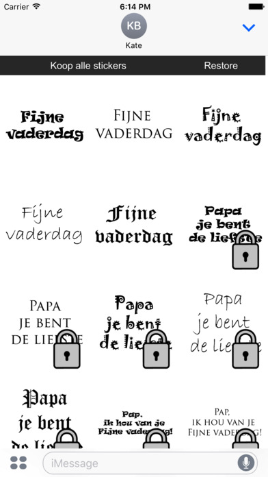 Vaderdag stickers NL screenshot 4