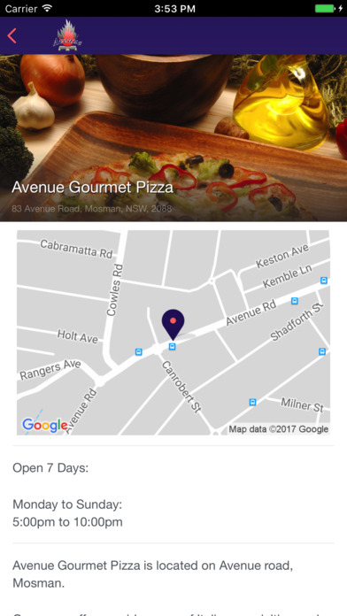 Avenue Gourmet Pizza screenshot 2