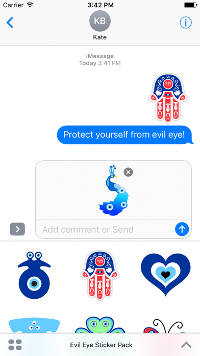 Evil Eye Stickers, Nazar Protection, Set 1 screenshot 4