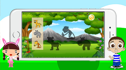 English Kids Game Drag and Drop - Animals Puzzle screenshot 2